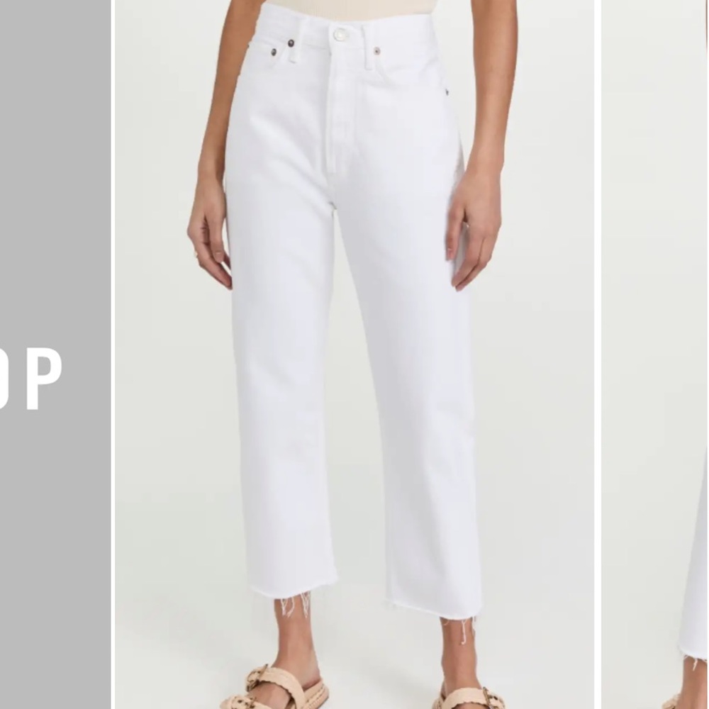 Agolde 90’s Crop Mid Rise Loose Straight jeans